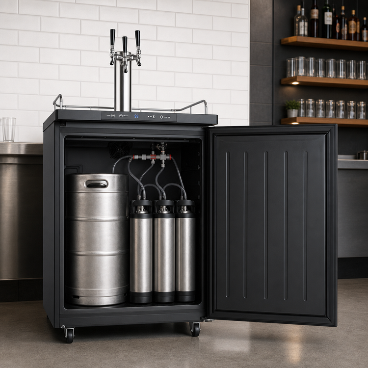 Product image #5 for Summit Commercial 24-Inch Wide Triple Tap Beer Kegerator, 5.6 Cu. Ft., Freestanding