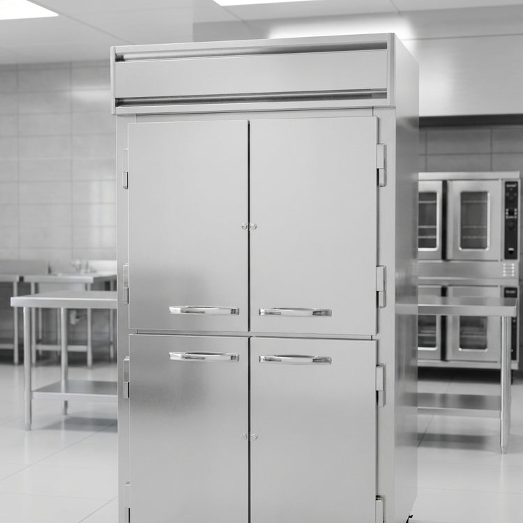 Product image #3 for Continental Refrigerator 2FENSSHD Two-Section 57" Extra-Wide Reach-In Freezer with Half Solid Doors