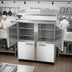 Thumbnail image #3 for Continental Refrigerator 2FENSAHD Two-Section 50 cu. ft. Extra-Wide R290 Hydrocarbon Reach-In Freezer with Half-Height Solid Doors