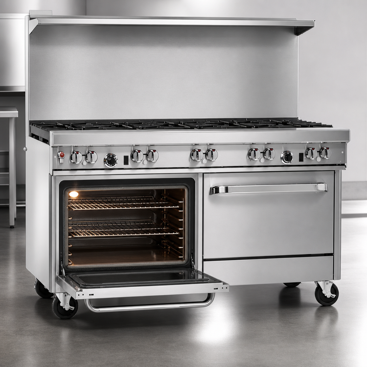Product image #4 for Southbend Ultimate 60-Inch Gas Restaurant Range with 9 Open Burners, Standard Oven, and Cabinet Base