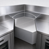 Thumbnail image #4 for Krowne Royal Series 24-Inch Rear Corner 60° Stainless Steel Underbar Angle Filler