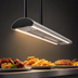 Thumbnail image #4 for Hatco Glo-Ray Curved Single Lighted Infrared Strip Heat Lamp, 18 Inch, 354 Watts