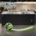 Thumbnail image #4 for Pro-Line 80-Inch Black Flat Top Deep Well Horizontal Bottle Cooler with 3 Sliding Doors