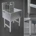 Thumbnail image #4 for Micro Matic 24-Inch x 24-Inch Underbar Beer Drainer with 304 Stainless Steel Construction and Adjustable Bullet Feet
