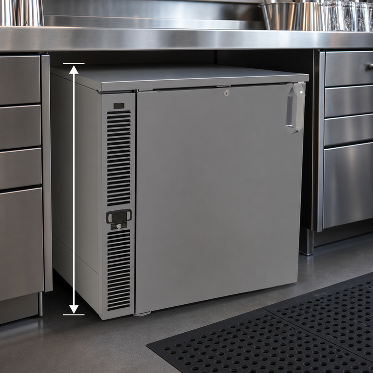 Product image #4 for Glastender F1SL28 One-Zone Side-Serviced Low-Profile Froster / Glass Chiller, 28-Inch Wide