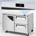 Thumbnail image #4 for Turbo Air Super Deluxe Two-Section Undercounter Refrigerator, 48 1/4 Inch, 1 Door, 2 Drawers, Rear-Mount Self-Contained