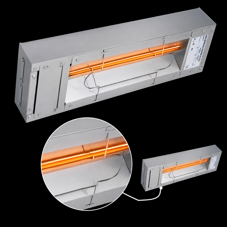 Product image #4 for Hatco Glo-Ray GRH-18 18-Inch High-Watt Stainless Steel Infrared Strip Heater