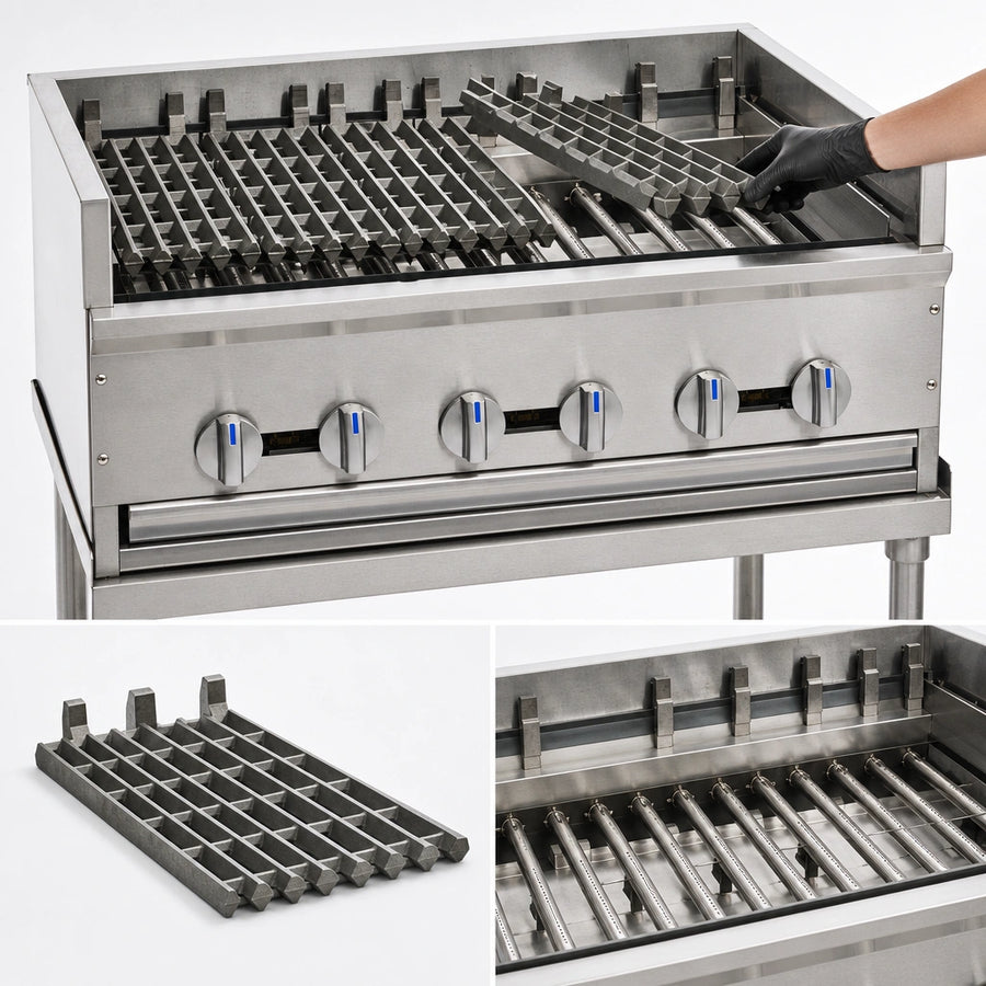 Removable Cast Iron Radiant Covers