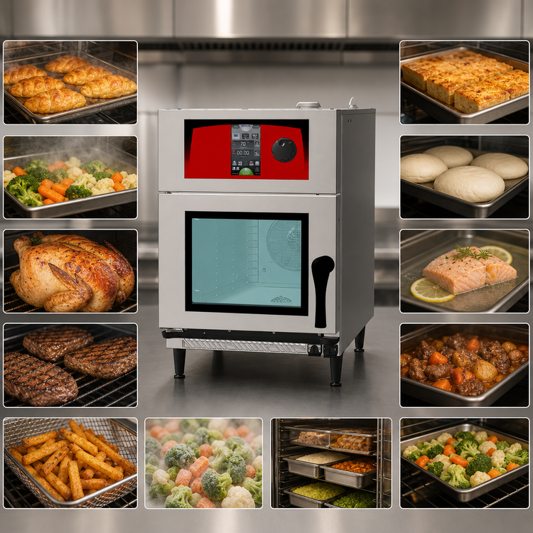 Product image #4 for Vulcan Mini-Jet Electric Boilerless Countertop Combi Oven Steamer, Left-Hinged Door