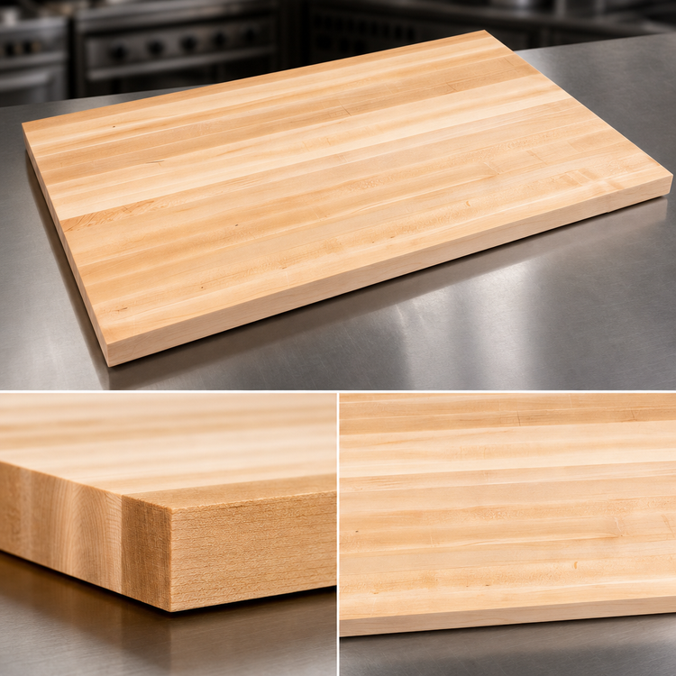 Product image #4 for Boos Block 36 x 27 Inch Edge Grain Maple Kitchen Countertop, 2-1/4 Inch Thick, Penetrating Oil Finish