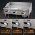 Thumbnail image #4 for Comstock-Castle 42-Inch Countertop Gas Griddle with Smooth Steel Plate, 3 Thermostat Controls, and 108,000 BTU
