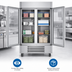 Thumbnail image #5 for UltraSpec™ Series LSF49HC-1-IQ Two-Section Glass Door Merchandiser Freezer with V-Core™