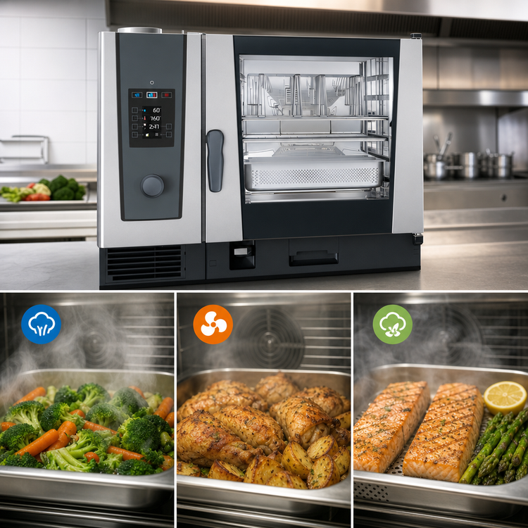 Product image #4 for RATIONAL iCombi Classic 6-Full Size Natural Gas Combi Oven, 208/240V, 1-Phase