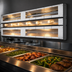 Thumbnail image #4 for Glo-Ray Aluminum Lighted Dual Infrared Strip Heater, 66-Inch, 3-Inch Spacer