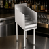 Thumbnail image #4 for Krowne Silver Series 12-Inch Wide 4-Step Raised Liquor Display, Freestanding Stainless Steel Unit