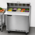 Thumbnail image #5 for Beverage-Air Dual-Sided Mega Top Refrigerated Sandwich Prep Table, 27-Inch, 1-Section, 12-Pan