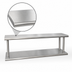 Thumbnail image #4 for BK Resources Double Tier Wall Mounted Pass-Through Shelf, 36 x 18 Inches, 304 Stainless Steel