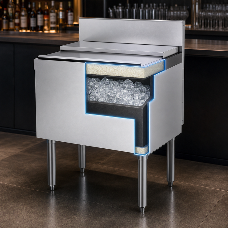 Product image #4 for Top Shelf TSD Series 24-Inch Modular Underbar Ice Bin/Cocktail Unit with Cold Plate