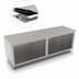 Thumbnail image #4 for John Boos 132-Inch x 36-Inch Stainless Steel Open Front Cabinet Base Work Table
