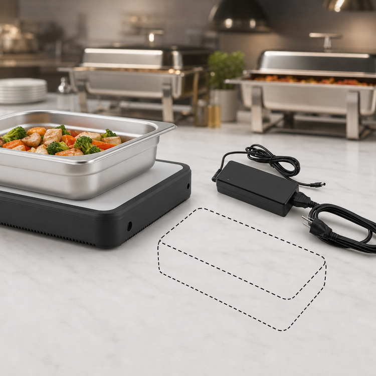 Product image #5 for American Metalcraft BuffetBoost Buffet Warmer with AC Adapter/Charger