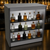 Thumbnail image #4 for Glastender BLD-36 36-Inch Wide Open Front Back Bar Liquor Display Cabinet with 3-Step LED Lighting
