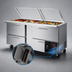Thumbnail image #4 for Turbo Air PRO Series 2-Section Mega Top Sandwich/Salad Prep Table with Glass Lid