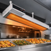Thumbnail image #4 for Hatco Glo-Ray High-Watt Dual Lighted Infra-Black Strip Heater, 60-Inch, 6-Inch Spacer, Aluminum, 3.1 kW