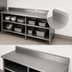 Thumbnail image #4 for John Boos Open-Front Stainless Steel Work Table with 5-Inch Rear Riser, 84 x 24 Inches