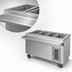 Thumbnail image #4 for Randell Electric Mobile 3-Well Hot Food Table with Open Storage Base