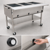 Thumbnail image #4 for Portable Electric Hot Food Table with 2 Dry Wells, Open Base, 36 Inch Wide, 240V