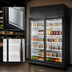Thumbnail image #4 for True 2-Door Medium Temperature Glass Door Refrigerated Merchandiser, 77.9 Cu. Ft., Black Exterior/White Interior