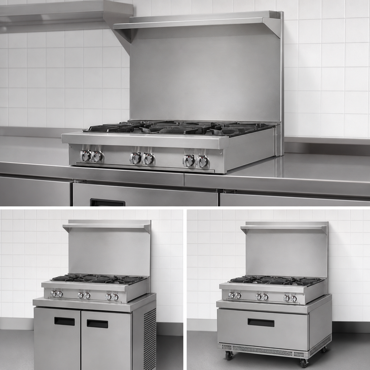 Product image #4 for Southbend Platinum P12N-B Heavy Duty 12-Inch Modular Gas Sectional Range with Two 35,000 BTU Open Burners