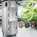 Thumbnail image #4 for Delfield 6025XL-SH One-Section 19 Cu. Ft. Reach-In Refrigerator, Two Half-Height Solid Doors, Top-Mounted Self-Contained