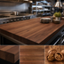 Thumbnail image #4 for Boos Block American Black Walnut Full-Length Edge Grain Kitchen Countertop with Varnique Finish, 144 x 27 x 2-1/4 Inch