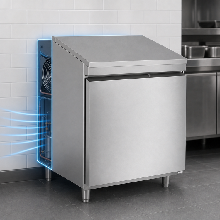 Product image #4 for Randell 32-Inch 1-Section Undercounter Freezer, 8.6 Cu. Ft., Rear-Mounted Self-Contained Refrigeration, Solid Door