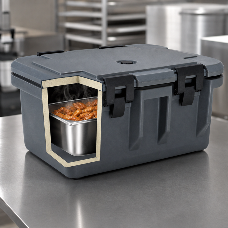 Product image #4 for Omcan Top Loading Insulated Food Pan Carrier for 6-Inch Deep Pans