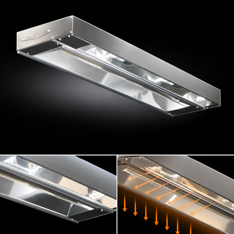 Product image #4 for Eagle RedHots RHHL-30-120-H-R 30-Inch High-Watt Remote Strip Heat Lamp — Unlighted, Aluminum Housing, 660W, 120V