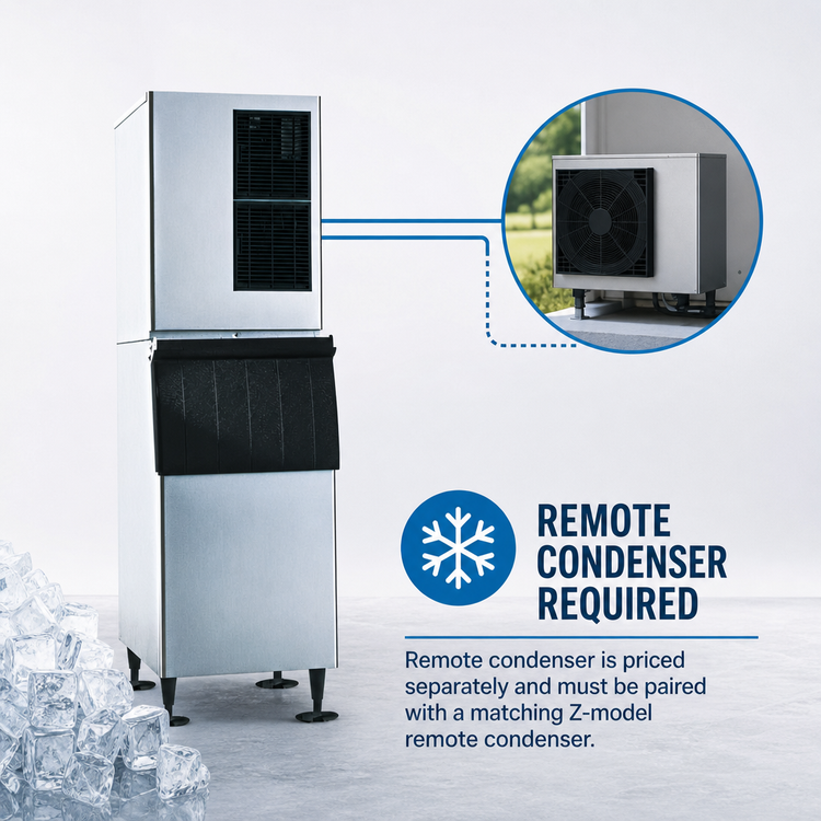 Product image #4 for Hoshizaki KM-901MRJZ 30-Inch Air-Cooled Cube-Style Ice Maker for Remote Condenser, 900 lb/Day
