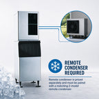 Thumbnail image #4 for Hoshizaki KM-901MRJZ Cube-Style Ice Maker, 30-Inch, Air-Cooled, for Remote Condenser, 900 lb/Day, Stainless Steel