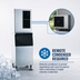 Thumbnail image #4 for Hoshizaki KM-901MRJZ 30-Inch Air-Cooled Cube-Style Ice Maker for Remote Condenser, 900 lb/Day