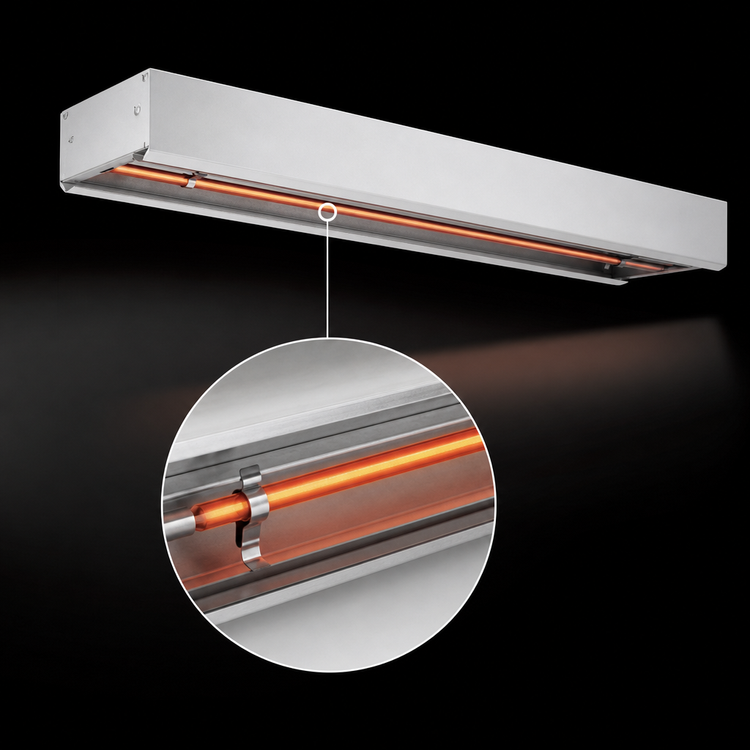 Product image #4 for Hatco Glo-Ray 66-Inch Single Unlighted Infrared Strip Heater