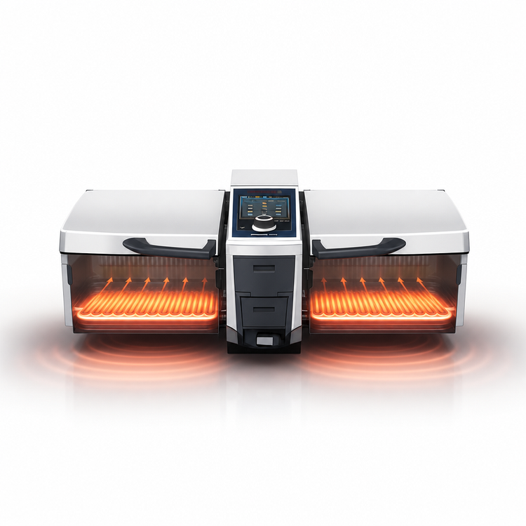 Product image #4 for RATIONAL iVario Pro 2-S Pressure Multifunctional Cooking Center, 2 x 6.5 Gallon Pans, 3-Phase 440/480V