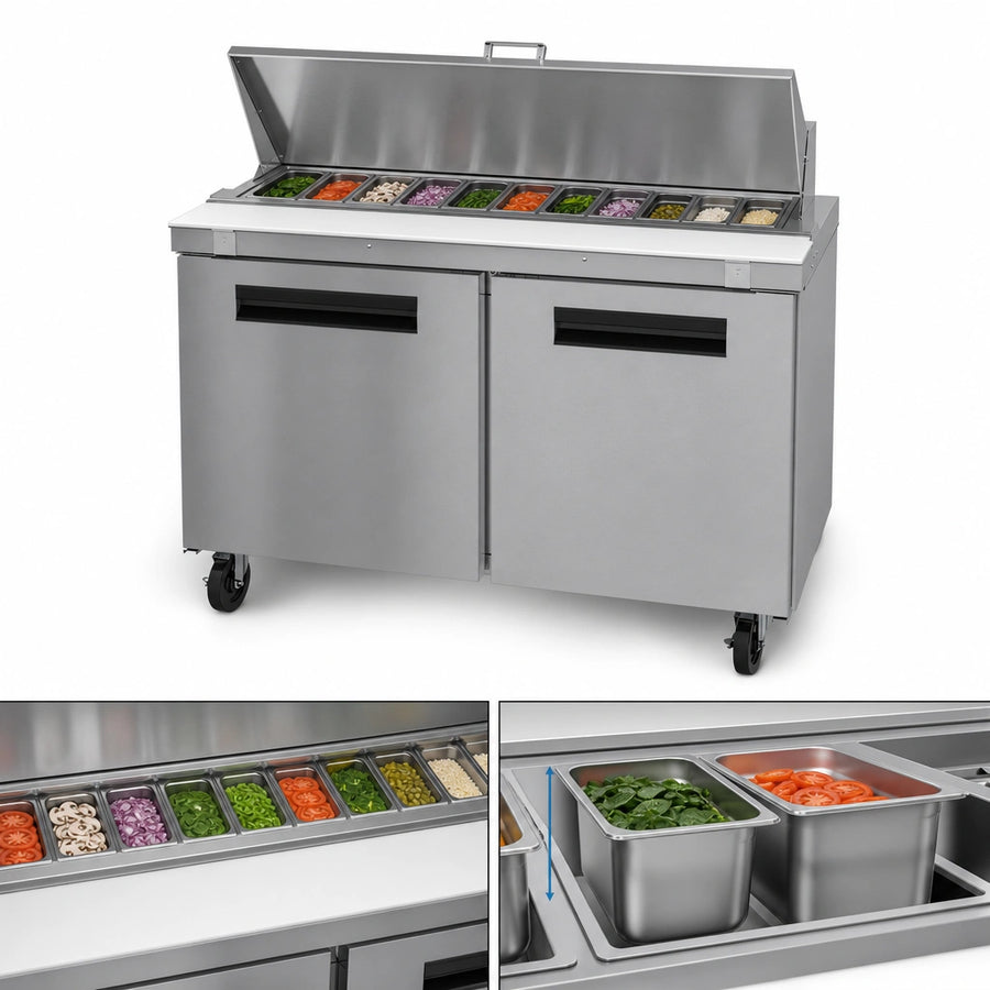 12-Pan Ingredient Rail