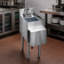 Thumbnail image #4 for CHOICE Freestanding Underbar Stainless Steel Hand Sink with Gooseneck Faucet, Soap and Towel Dispensers, 12 Inch Wide