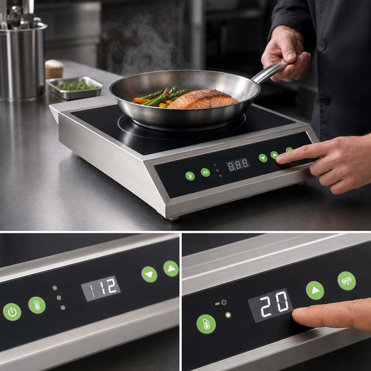 Product image #5 for Vollrath Mirage Cadet Single Burner Countertop Induction Range, 120V, 1.8 kW