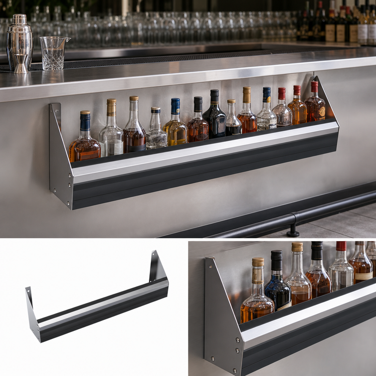Product image #4 for Krowne Royal Series 72-Inch Built-In Single Speed Rail, Stainless Steel