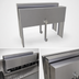 Thumbnail image #4 for Glastender Double Speed Rail Locking Cover, 18-Inch Wide, Stainless Steel
