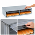 Thumbnail image #4 for Nemco Stainless Steel Hot Dog Bun Box with Polycarbonate Hinged Doors, 36-Bun Capacity, Fits 8027 Series Roller Grill
