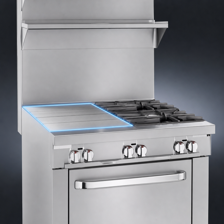 Product image #4 for Southbend Platinum 16-Inch Modular Natural Gas Uniform Hot Top Sectional Range