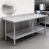 Thumbnail image #4 for Eagle Spec-Master 84-Inch x 30-Inch Stainless Steel Work Table with 1-1/2-Inch Rear Up-Turn and Undershelf